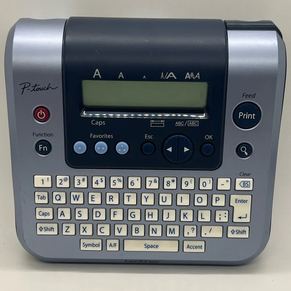 NWOT Brother P-Touch Electronic Label Printer PT1280 in Gray and Black